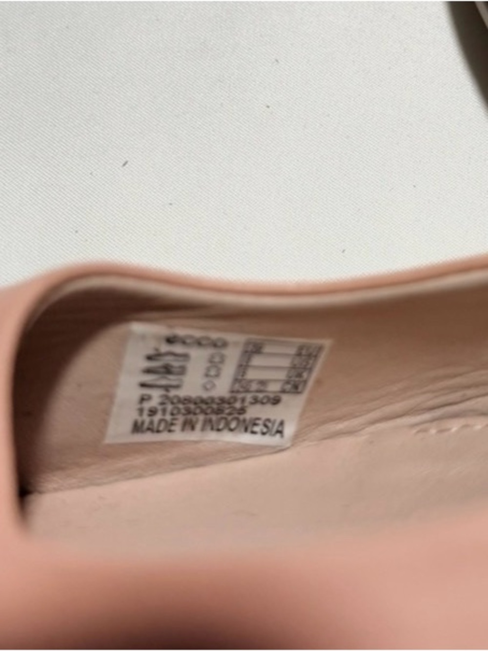 ECCO Anine Leather Ballerina - Blush Pink - Picture 9 of 9
